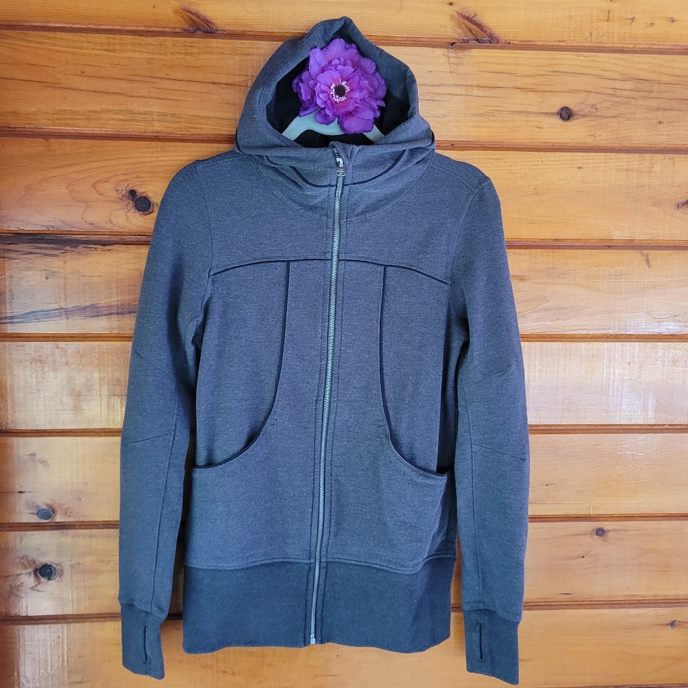 Gray Zip-Up Hoodie